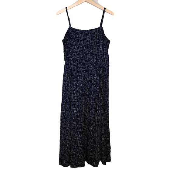 GAP Womens 10 Midi Dress in Black Dot - Picture 1 of 9
